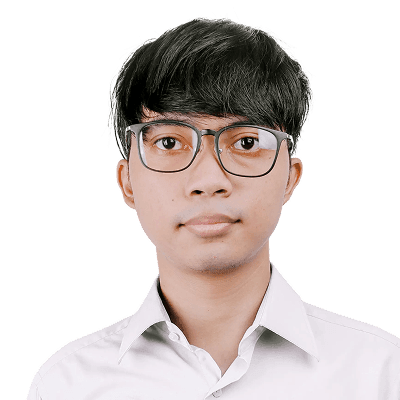 man in white dress shirt wearing black framed eyeglasses