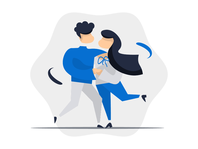 Illustration showing a person dancing in a joyful and energetic pose. The illustration represents celebration, entertainment, music, movement, and expression, symbolizing joy, freedom, creativity, and the art of dance as a form of self-expression.
