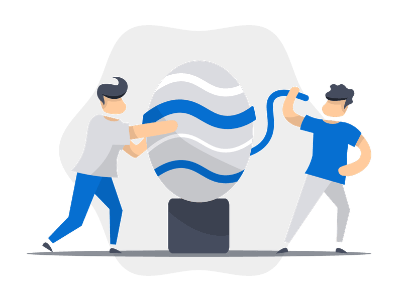 Illustration showing a beautifully decorated Easter egg with patterns and designs. The egg features intricate decorations and patterns, representing Easter traditions, spring celebrations, creativity, and the joy of holiday festivities.