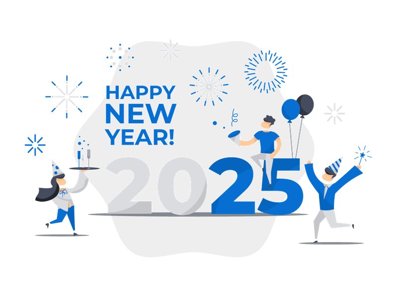 Illustration showing an alternative New Year celebration scene. Features a character in a different New Year setting, representing celebration, new beginnings, and the excitement of starting a fresh year with new opportunities.
