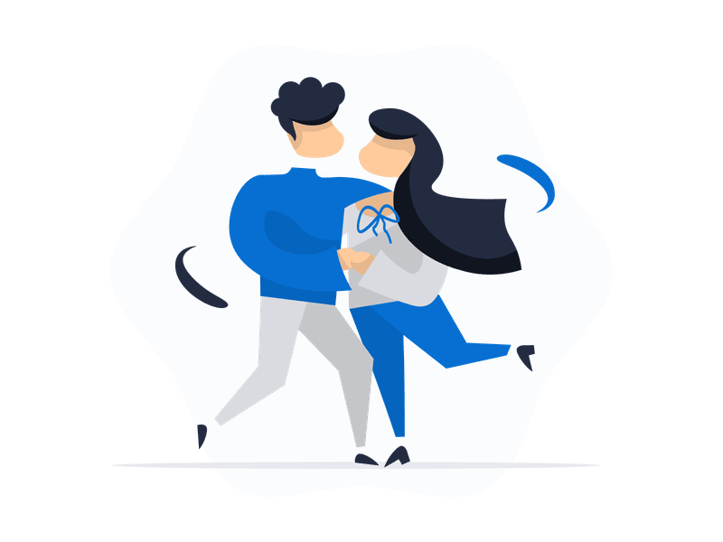 Illustration showing a person dancing in a joyful and energetic pose. The illustration represents celebration, entertainment, music, movement, and expression, symbolizing joy, freedom, creativity, and the art of dance as a form of self-expression.