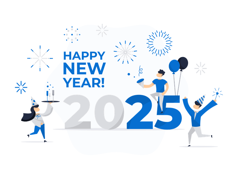 Illustration showing an alternative New Year celebration scene. Features a character in a different New Year setting, representing celebration, new beginnings, and the excitement of starting a fresh year with new opportunities.