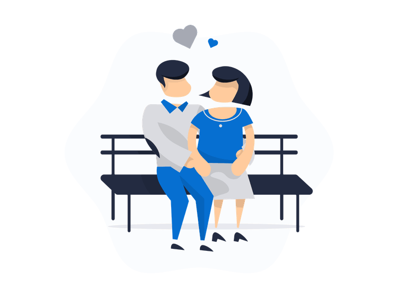 Illustration showing a romantic couple or love-themed elements. The scene depicts Valentine's Day romance, symbolizing love, relationships, intimacy, and romantic celebration.