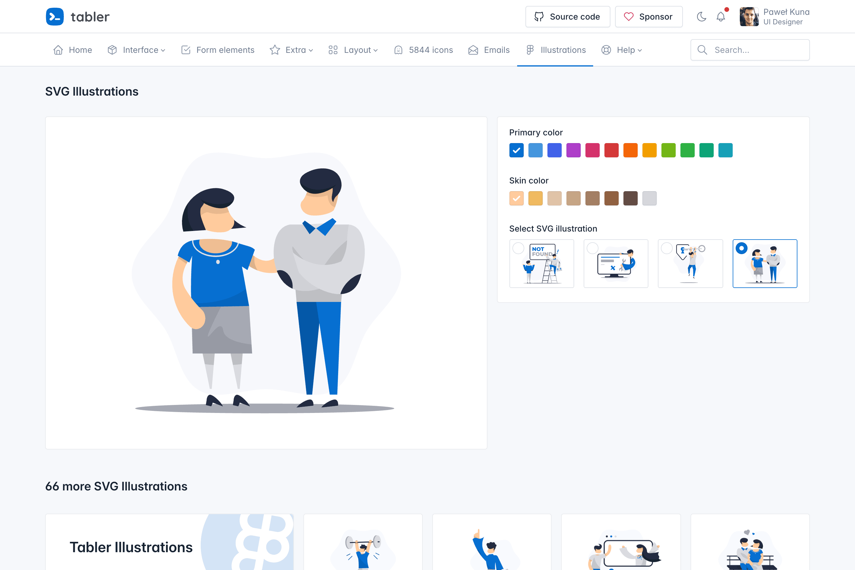 New ilustrations added to Tabler v1.0.0