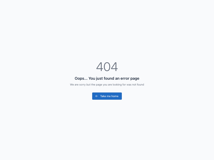 Error pages