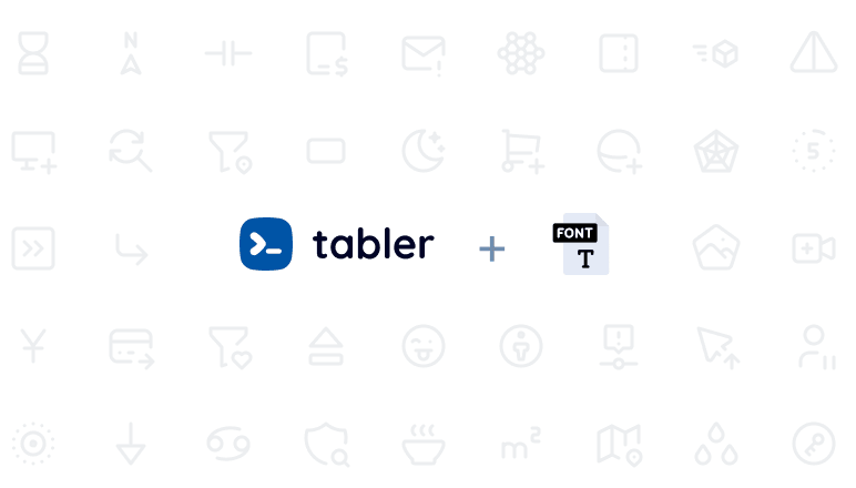 A Tabler icons package for Webfont