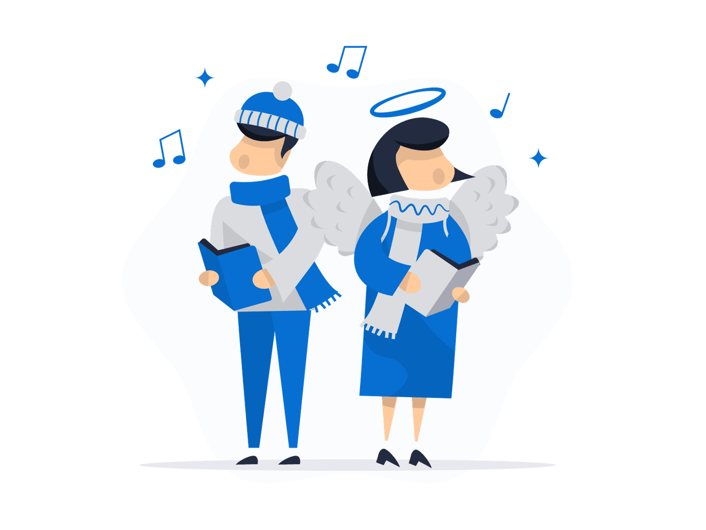 carolers Illustration