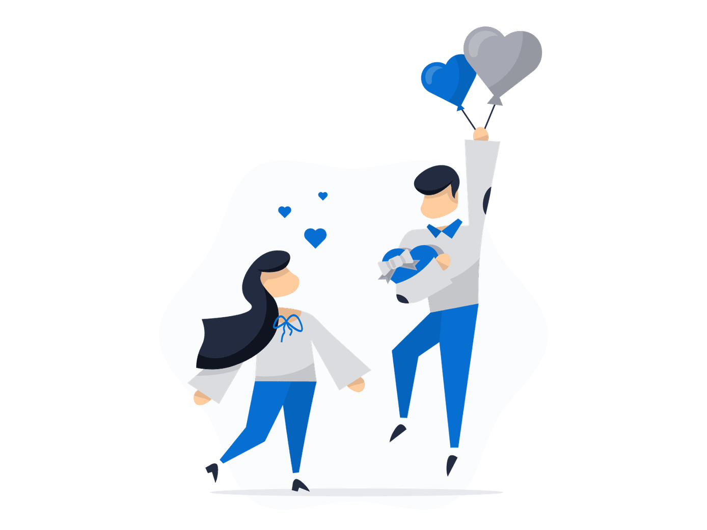 valentines-day-balloons Illustration