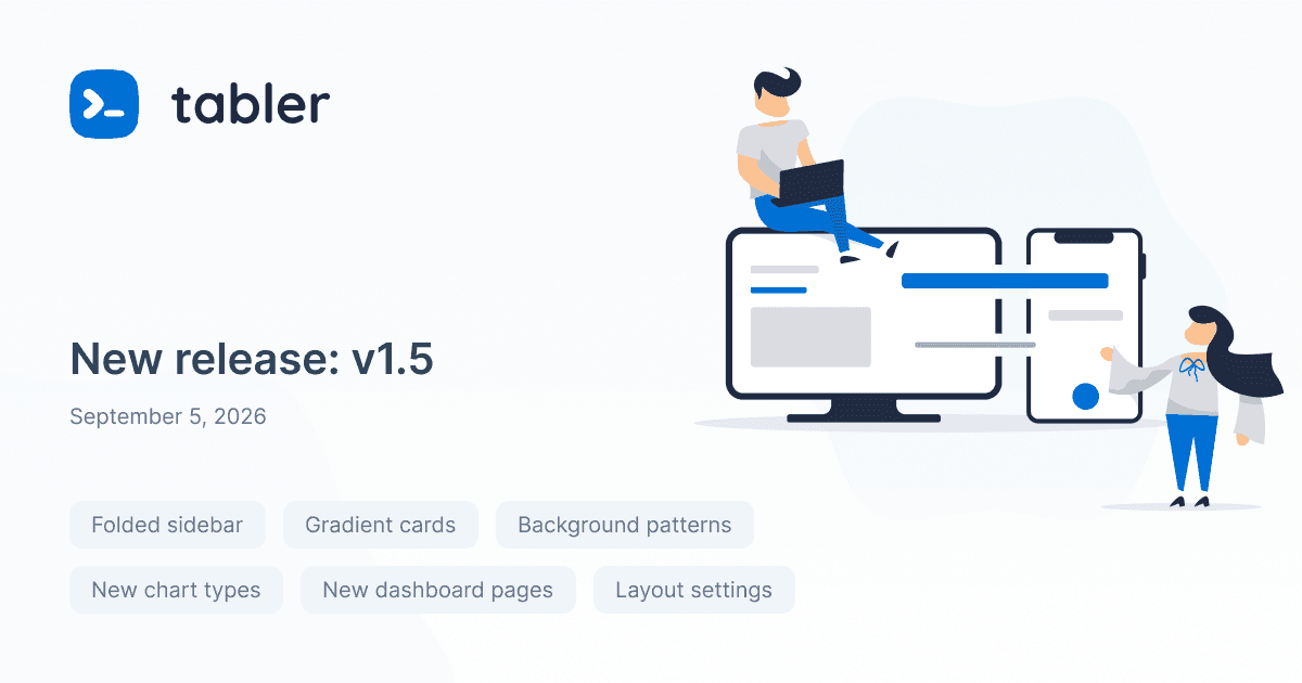 Tabler v1.5 Is Here! 🚀 The Biggest Release Yet