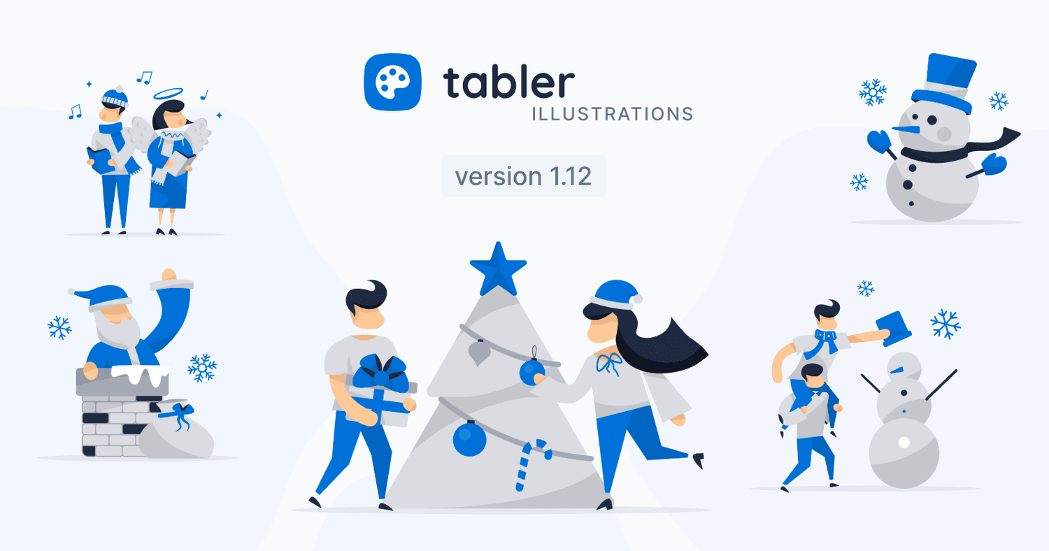 ๐ Tabler Illustrations v1.12 โ Christmas Edition