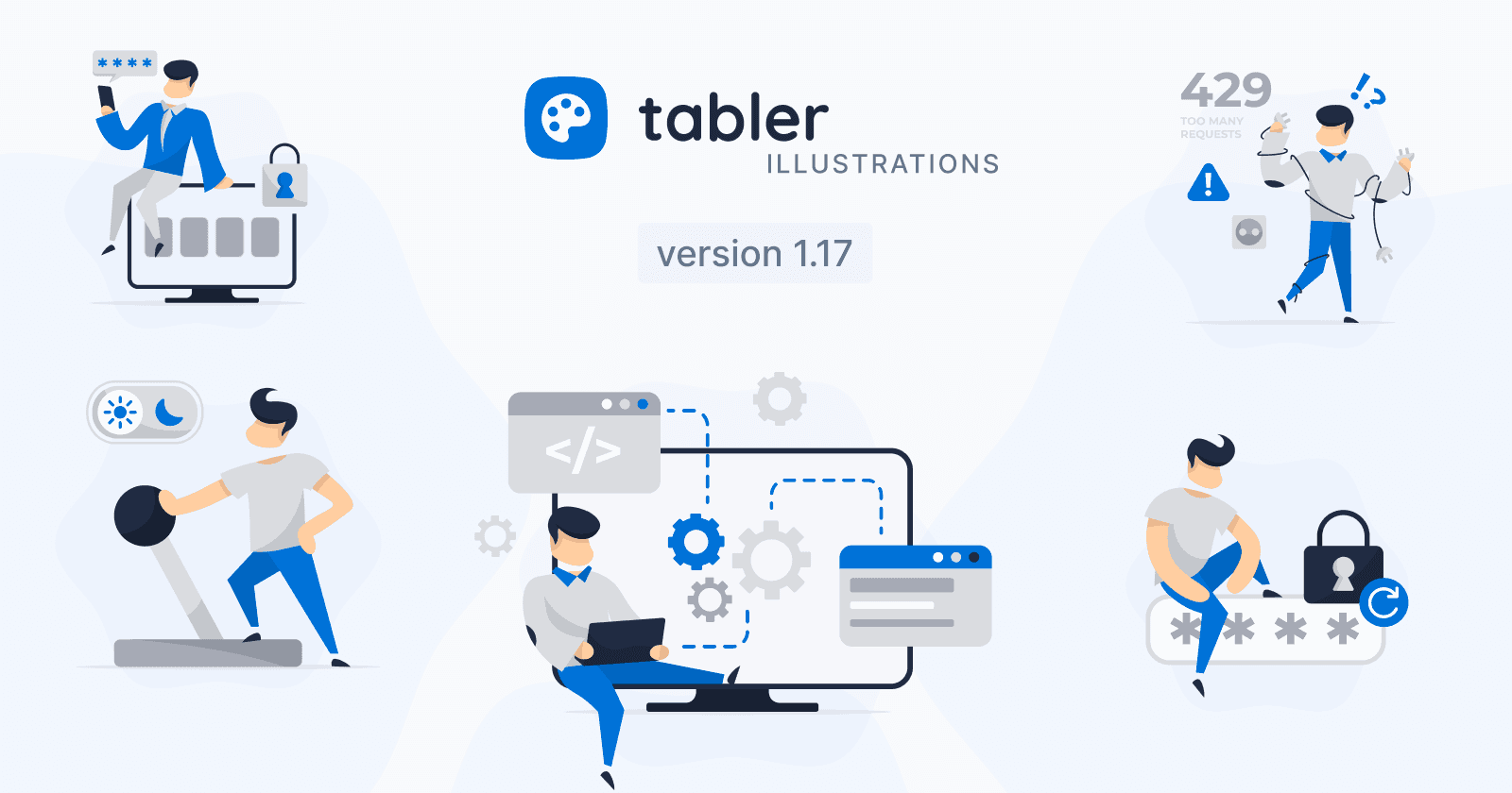 ⚙️ Tabler Illustrations v1.17 – App Essentials