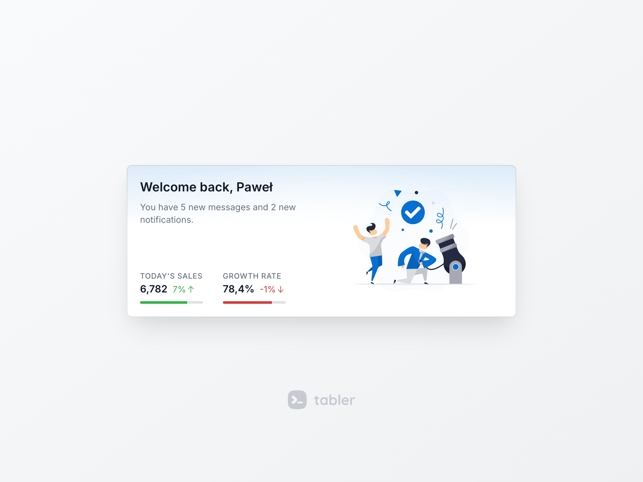 Gradient cards
