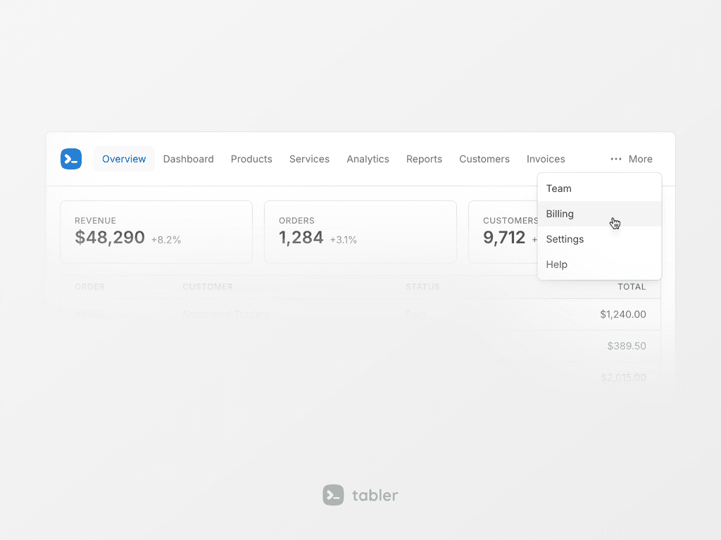 Nav overflow