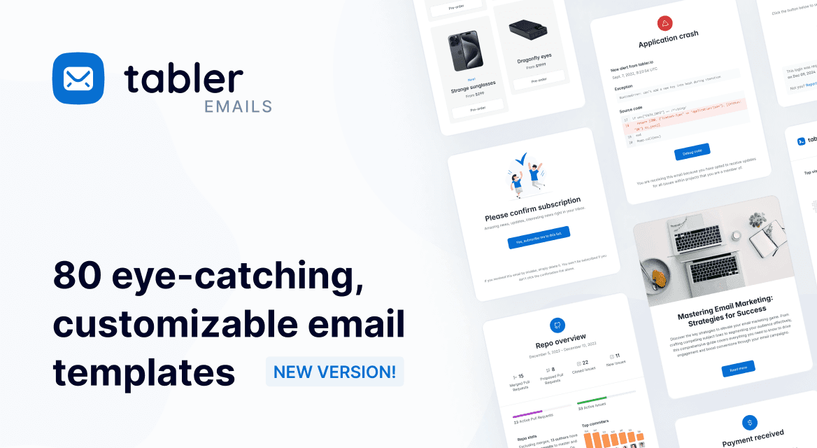 Tabler Emails v3.0.0