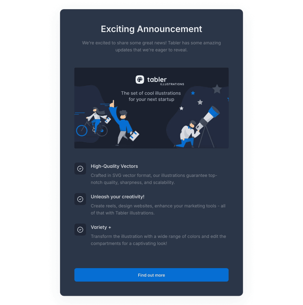 Tabler Emails Sample 1