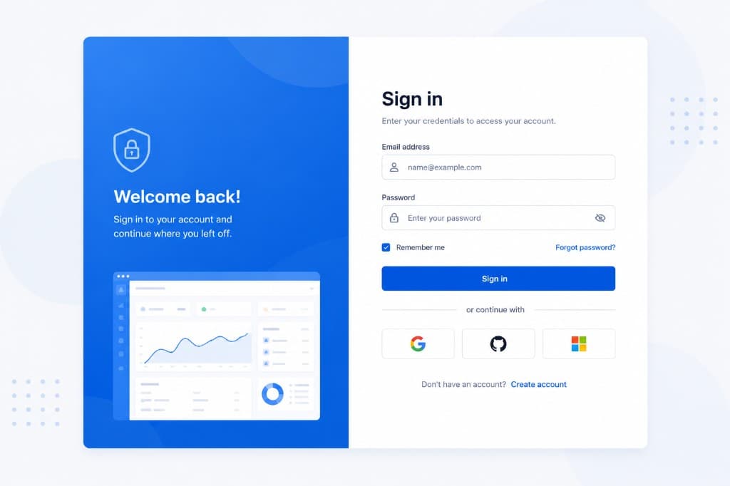 Bootstrap Authentication Page Template Guide