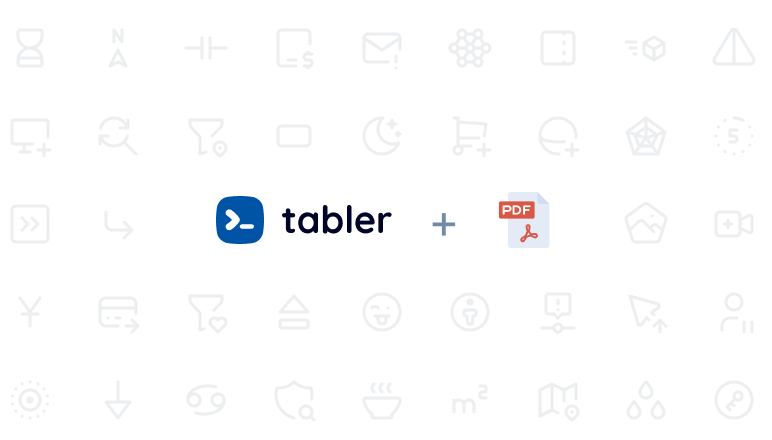 A Tabler icons PDF package