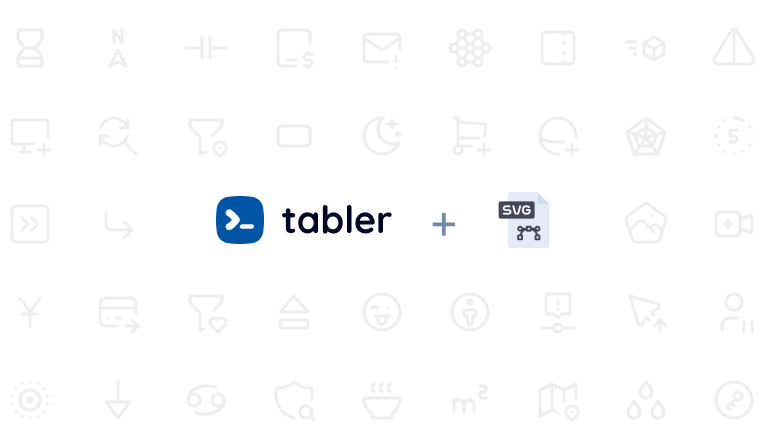 A Tabler icons SVG package