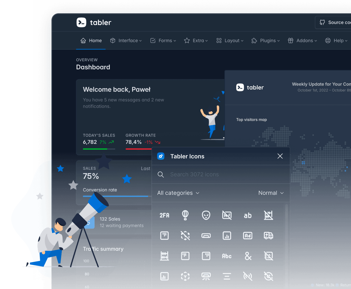 Tabler Pro Bundle