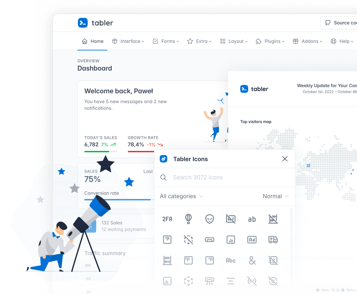 Tabler Pro Bundle